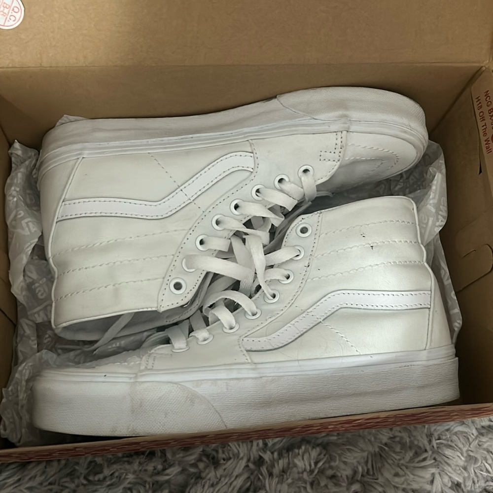 White high top vans